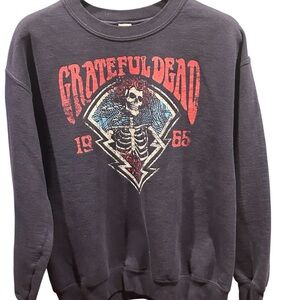 Grateful Dead 1965 Bertha Skeleton and Roses Sweatshirt Size M Jerry Garcia